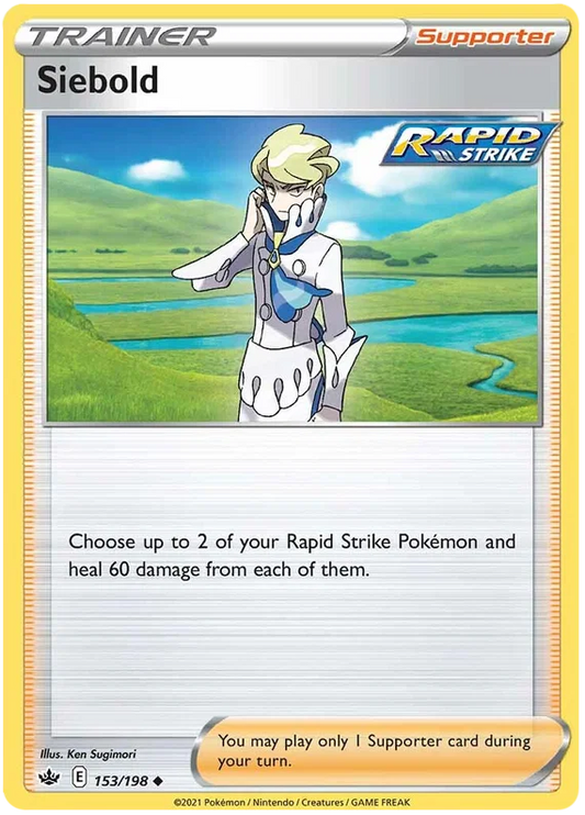 153/198 Siebold (Supporter) (Chilling Reign) Pokémon card (English)