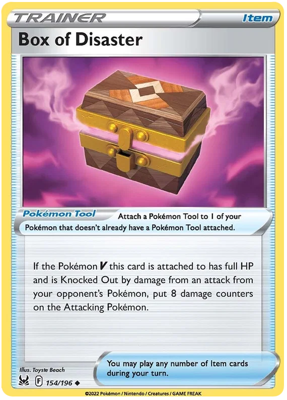 154//196 Box of Disaster (Item) Pokemon card (English)