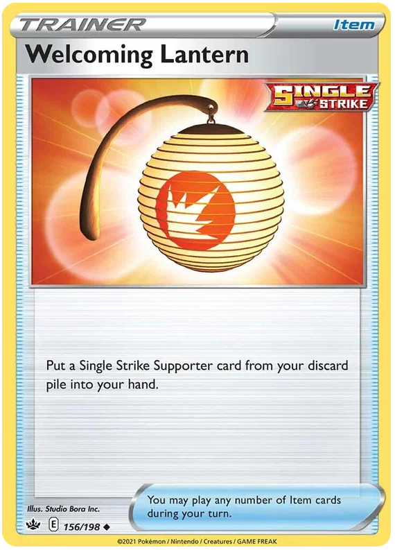 156/198 Welcoming Lantern (Item) (Chilling Reign) Pokémon card (English)