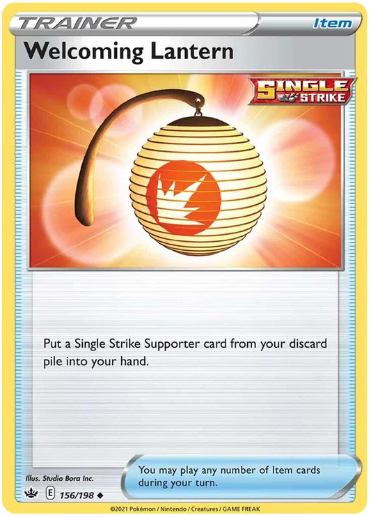 156/198 Welcoming Lantern (Item) (Chilling Reign) Pokémon card (English)