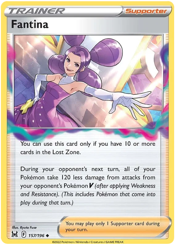 157/196 Fantina (Supporter) (Lost Origin) Pokemon card (English)