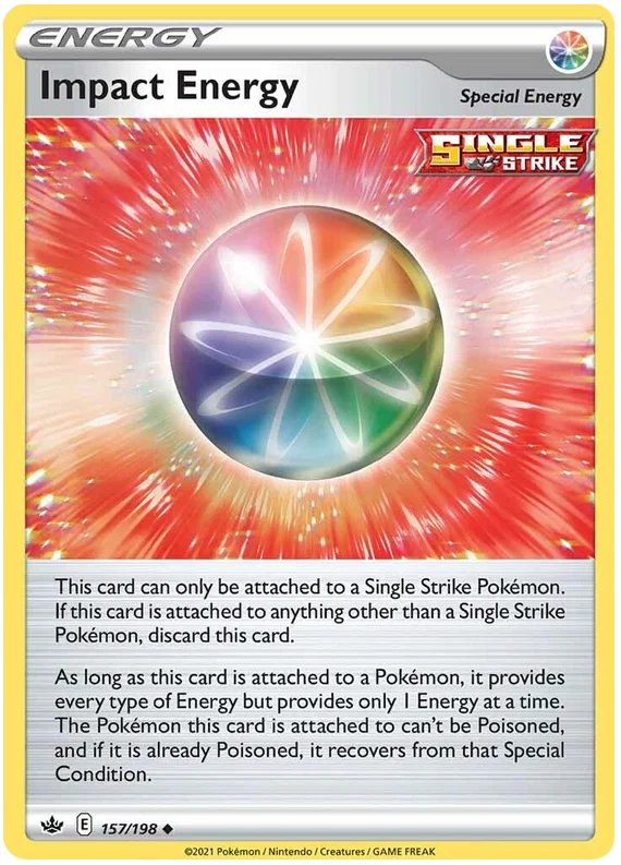 157/198 Impact Energy (Special Energy) (Chilling Reign) Pokémon card (English)