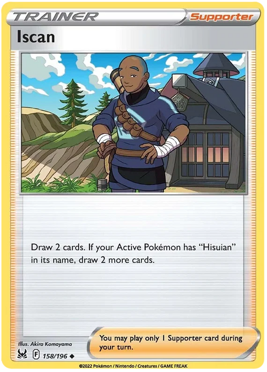 158/196 Iscan (Supporter) (Lost Origin) Pokemon card (English)
