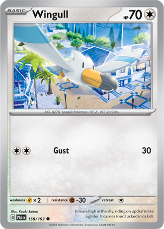 158/193 Wingull - Paldea Evolved - Pokémon card (English)