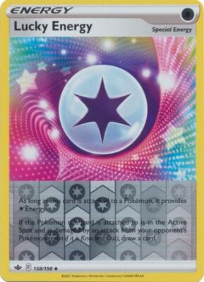 158/198 Lucky Energy (Reverse Holo) (Special Energy) (Chilling Reign) Pokémon card (English)