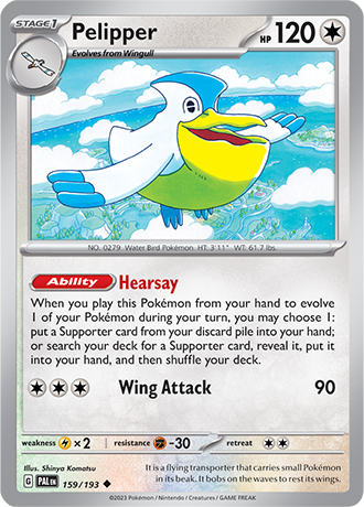 159/193 Pelipper  - Paldea Evolved - Pokémon card (English)