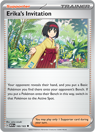 160/165 Erika's Invitation - Pokémon 151 - Pokémon card (English)