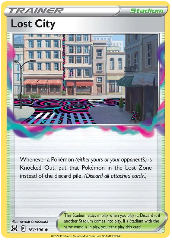 161/196 Lost City (Stadium) (Lost Origin) Pokemon card (English)