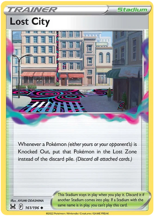 161/196 Lost City (Stadium) (Lost Origin) Pokemon card (English)