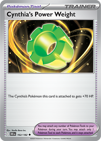 162/182 Cynthia's Power Weight - Destined Rivals - Pokemon card (English)