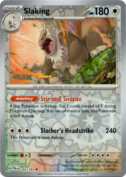 162/193 Slaking (Reverse holo) - Paldea Evolved - Pokémon card (English)