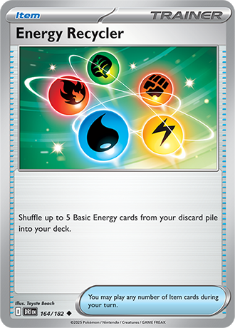 164/182 Energy Recycler - Destined Rivals - Pokemon card (English)