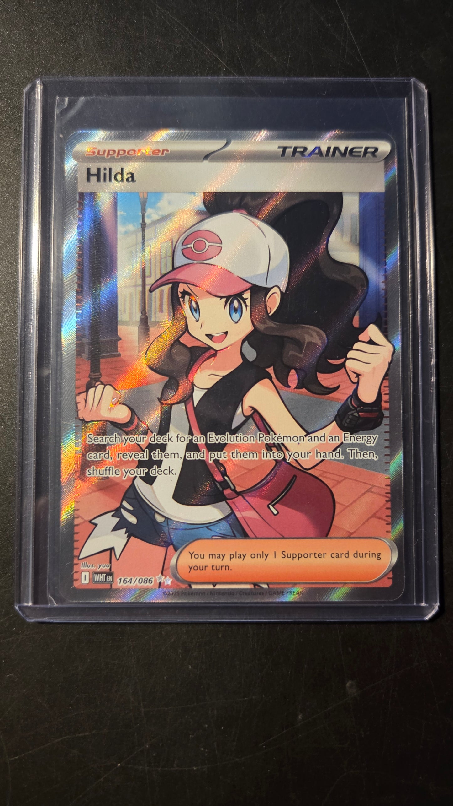 164/086 Hilda (Ultra Rare Trainer – Supporter) (White Flare) Pokémon card (English)