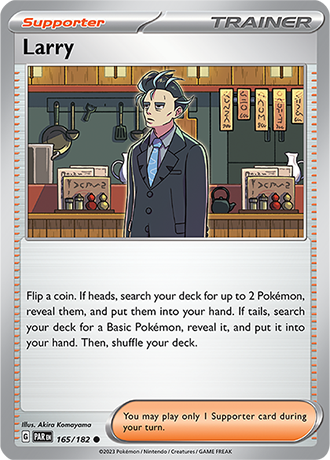 165/182 Larry / Supporter / Common (Paradox Rift) English card