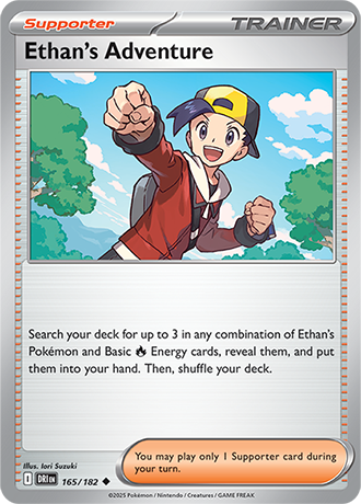 165/182 Ethan's Adventure - Destined Rivals - Pokemon card (English)