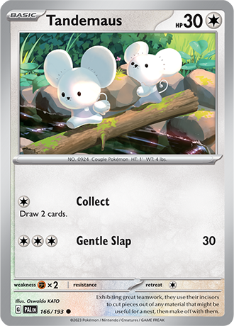 166/193 Tandemaus - Paldea Evolved - Pokémon card (English)