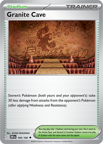 166/182 Granite Cave - Destined Rivals - Pokemon card (English)