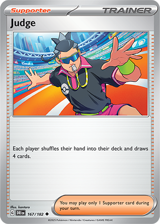 167/182 Judge - Destined Rivals - Pokemon card (English)
