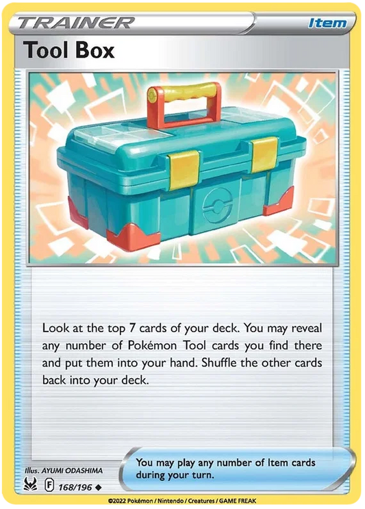168/196 Tool Box (Item) (Lost Origin) Pokemon card (English)