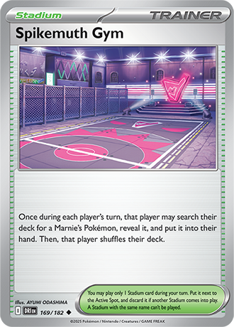 169/182 Spikemuth Gym - Destined Rivals - Pokemon car(English)