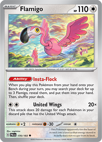 170/193 Flamigo - Paldea Evolved - Pokémon card (English)