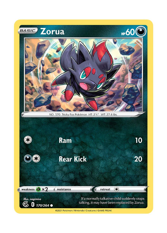 170/264 Zorua / Basic / Common (Fusion Strike) English card