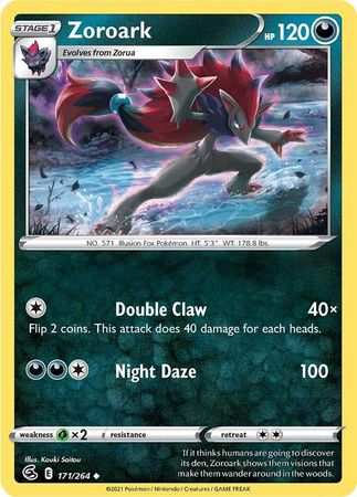 171/264 Zoroark / Stage 1 / Uncommon (Fusion Strike) English card