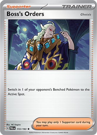 172/193 Boss’s Orders (Ghetsis) Holo - Paldea Evolved - Pokémon card (English)