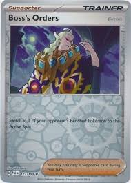 172/193 Boss’s Orders (Ghetsis) Reverse holo - Paldea Evolved - Pokémon card (English)