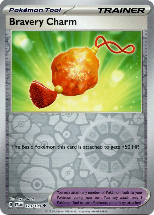 173/193 Bravery Charm (Reverse holo) - Paldea Evolved - Pokémon card (English)