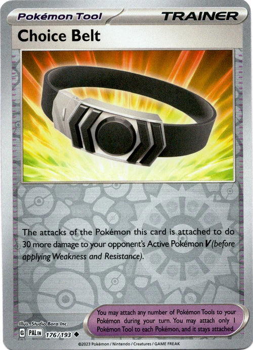 176/193 Choice Belt (Reverse holo) - Paldea Evolved - Pokémon card (English)