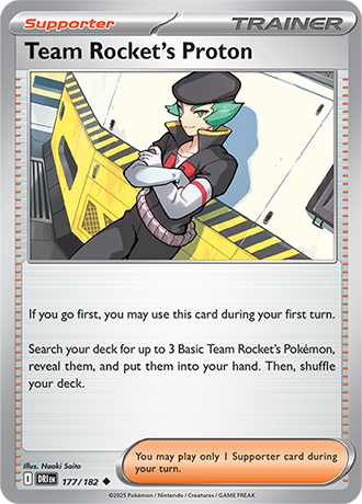 177/182 Team Rocket's Proton - Destined Rivals - Pokemon card (English)