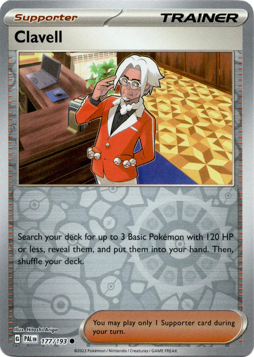 177/193 Clavell (Reverse holo) - Paldea Evolved - Pokémon card (English)
