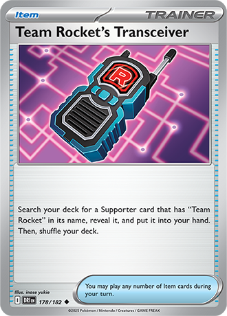 178/182 Team Rocket's Transceiver - Destined Rivals - Pokemon card (English)