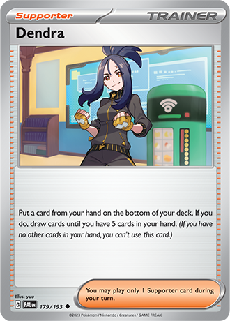 179/193 Dendra - Paldea Evolved - Pokémon card (English)