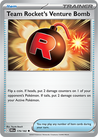 179/182 Team Rocket's Venture Bomb - Destined Rivals - Pokemon card (English)