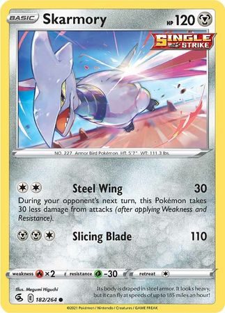 182/264 Skarmory / Basic / Common (Fusion Strike) English card
