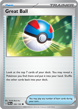 183/193 Great Ball - Paldea Evolved - Pokémon card (English)