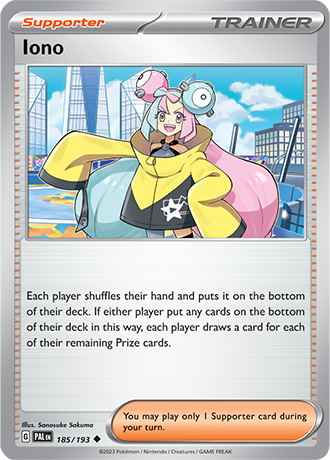 185/193 Iono - Paldea Evolved - Pokémon card (English)