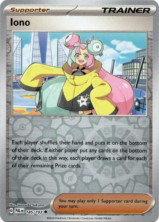 185/193 Iono (Reverse holo) - Paldea Evolved - Pokémon card (English)