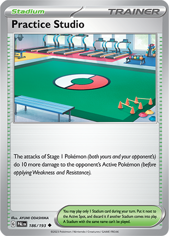 186/193 Practice Studio - Paldea Evolved - Pokémon card (English)