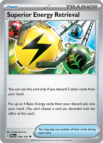 189/193 Superior Energy Retrieval - Paldea Evolved - Pokémon card (English)