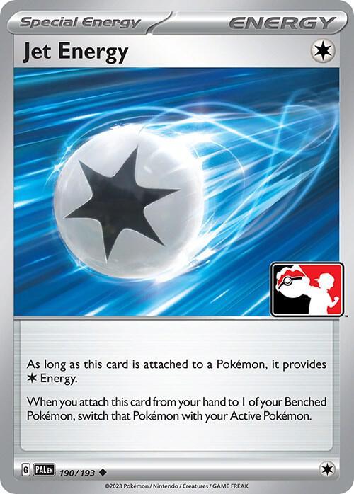190/193 Jet Energy (Play! Pokémon Prize Pack Series 4 Stamped) - Paldea Evolved - Pokémon card (English)