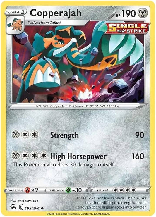 192/264 Copperajah / Stage 1 / Uncommon (Fusion Strike) English card