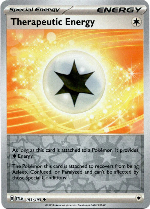 193/193 Therapeutic Energy (Reverse holo) - Paldea Evolved - Pokémon card (English)