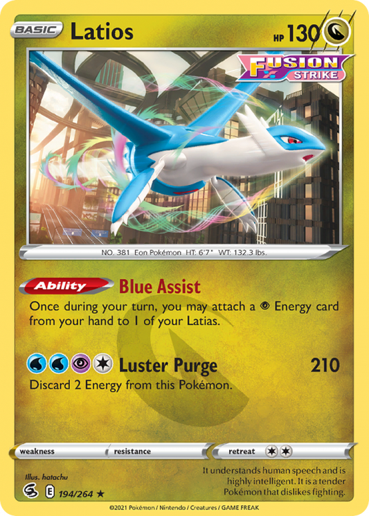 194/264 Latios / Basic / Rare (Fusion Strike) English card