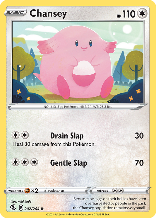 202/264 Chansey / Basic / Common (Fusion Strike) English card
