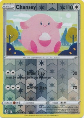 202/264 Chansey (Reverse Holo) (Fusion Strike) Pokemon card (English)