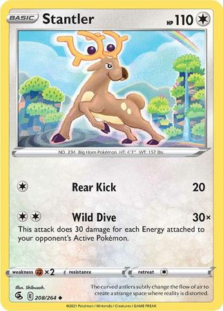 208/264 Stantler / Basic / Uncommon (Fusion Strike) English card