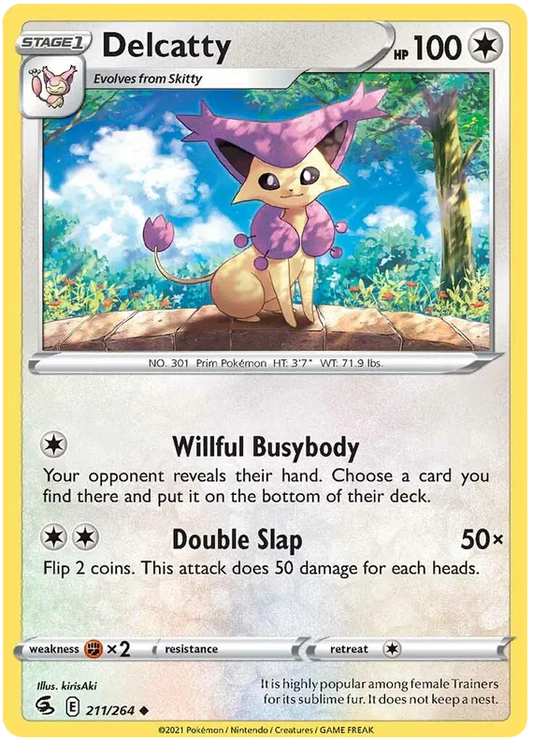 211/264 Delcatty (Fusion Strike) Pokemon card (English)